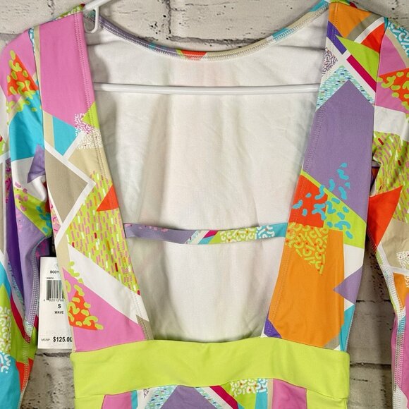 BODY GLOVE Colorbox Wave Size Small Long Sleeve One Piece Rash Guard Swimsuit - Picture 11 of 11